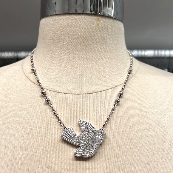 Brighton Silver White Dove Necklace - Picture 4 of 7